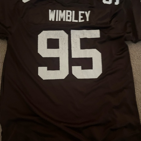 CLEVELAND BROWNS Jersey XL VTG REEBOK WIMBLEY Mesh NFL AFC AL Logo Pristine Rare - Picture 9 of 11